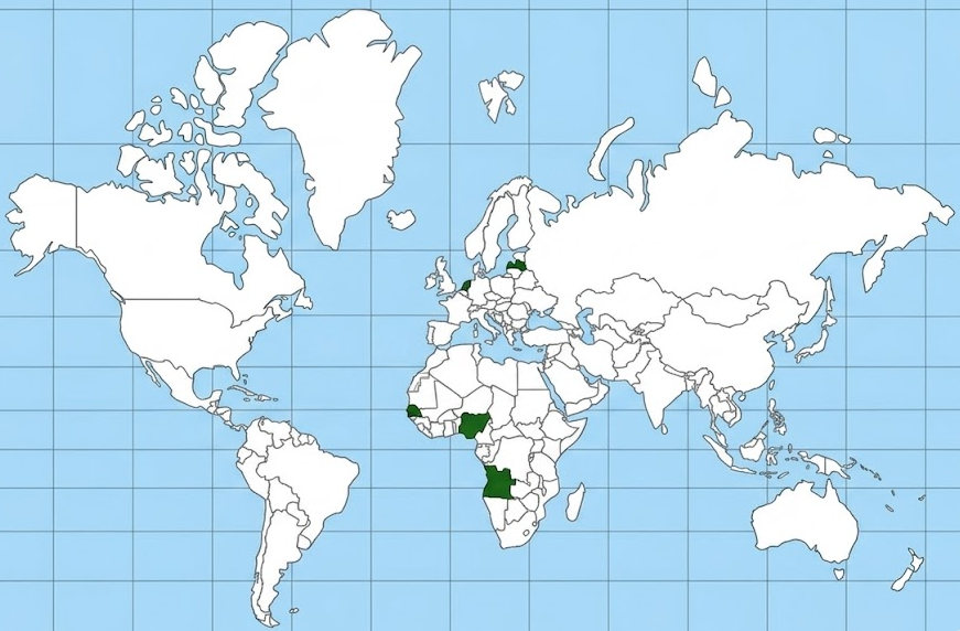 Geelhoed Group International — active regions worldwide